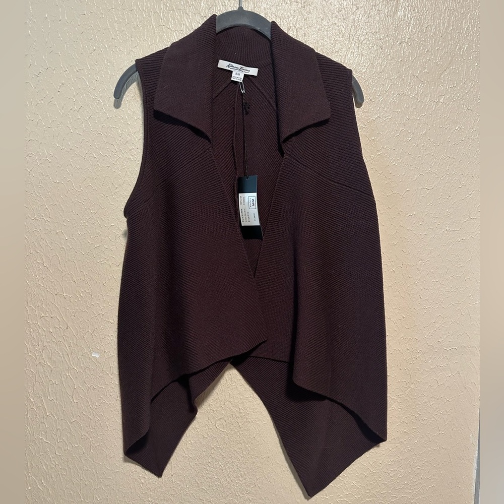 Katherine Barclay‎ Wool Blend Vest Cardigan Size Medium